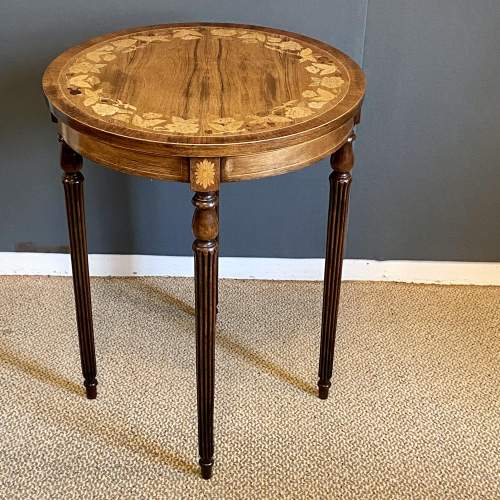 19th Century Circular Rosewood Occasional Table image-1