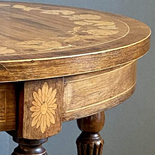 19th Century Circular Rosewood Occasional Table image-5