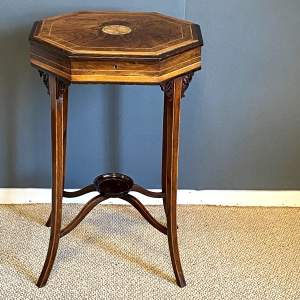 Victorian Rosewood Lift Top Table