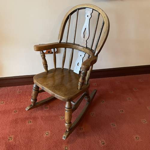 A 20th Century Childs Rocking Chair image-1