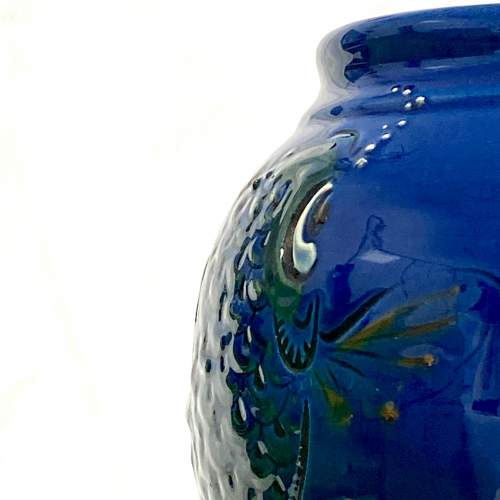 CH Brannam Barnstaple Pottery Fish Vase image-4
