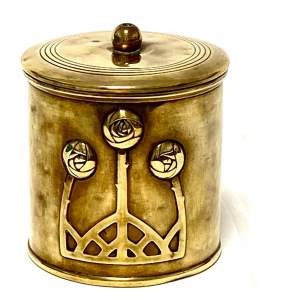 Arts and Crafts Brass String Box by Carl Deffner