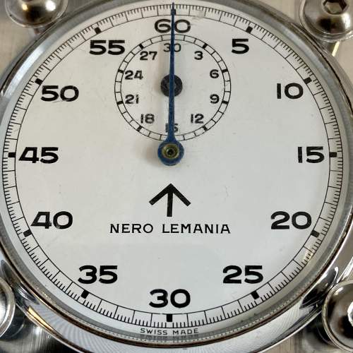 Vintage Nero Lemania Military Stopwatch image-5