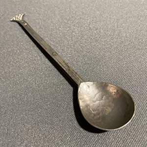 Arts & Crafts Hammered Pewter Spoon
