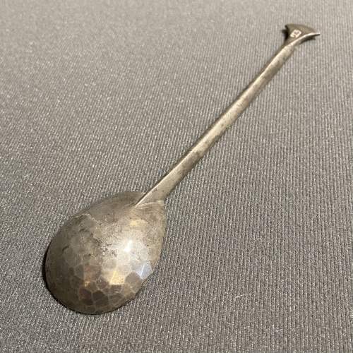 Arts & Crafts Hammered Pewter Spoon image-5