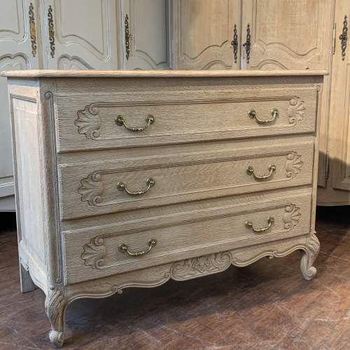 French Rustic Oak Three Drawer Chest - Antique Chest of Drawers ...