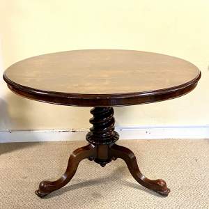 19th Century Rosewood Tilt Top Dining Table