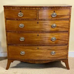 19th Century Bowfront Mahogany Chest of Drawers