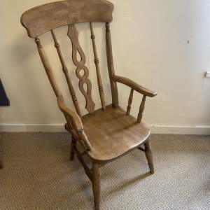 Victorian Elm and Beech High Back Windsor Chair