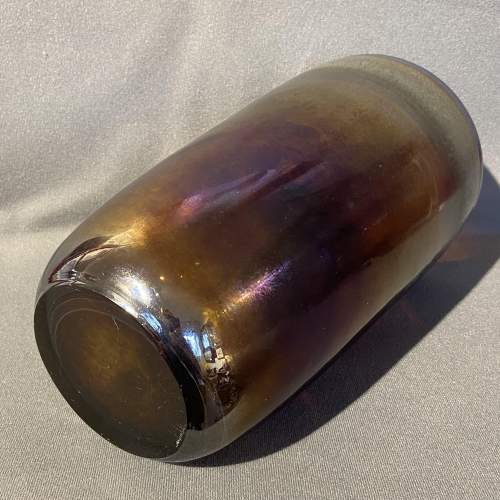 Heavy Iridescent Glass Vase image-3