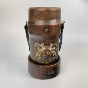 Leather Armorial Shell Case Carrier