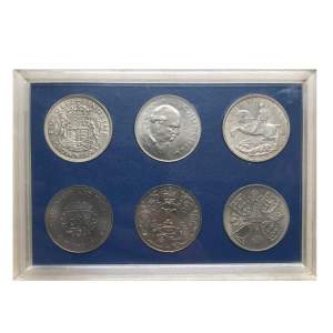 Crowns of Great Britain Six Coin Set