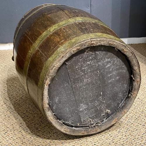 Oak Brass Bound Coopered Barrel image-4