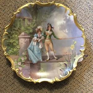 19th Century French Limoges Cabinet Plate