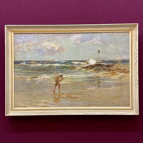 Oil on Canvas At The Shore by Barclay Henry image-1