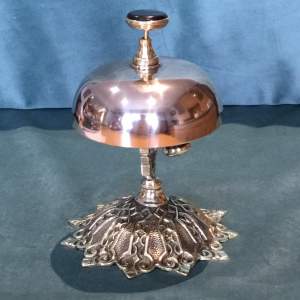 A Beautiful Victorian Brass Ornate Desk Top Bell