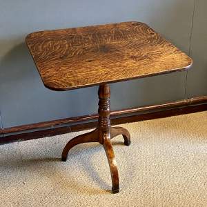 Georgian Oak Tilt Top Table