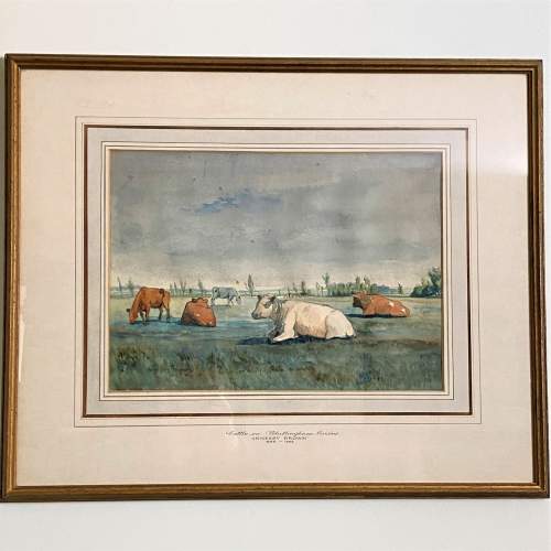 John Arnesby Brown Watercolour 1879 - Signed image-1