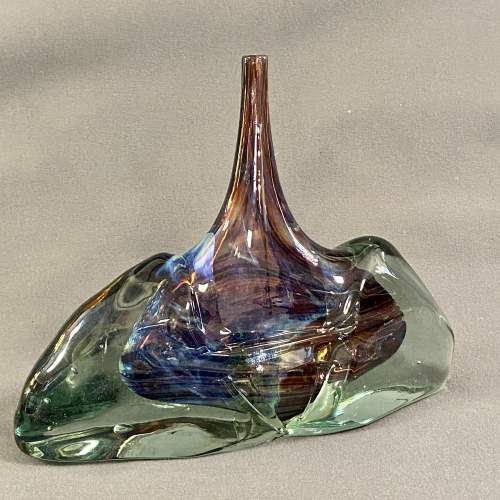 Mdina Glass Fish or Axe Head Vase image-1
