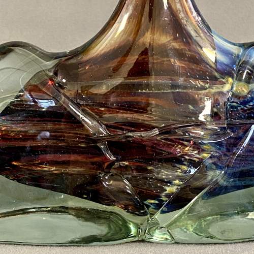 Mdina Glass Fish or Axe Head Vase image-5