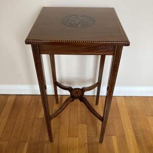 Edward VII Mahogany and Inlaid Square Occasional Table