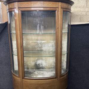 Edwardian Bow Front Display Cabinet