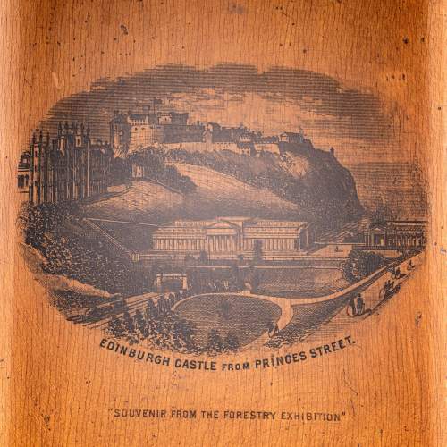 Good Antique Mauchline Ware Box with a View of Edinburgh Castle image-6