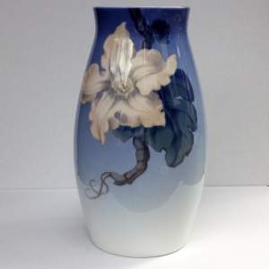 Bing & Grondahl Royal Copenhagen Floral Porcelain Vase