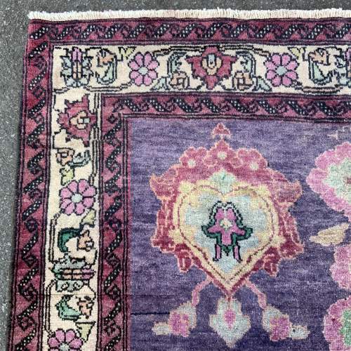 Stunning Hand Knotted Persian Rug Afshar Very Unusual Design image-4