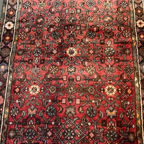 Superb Hand Knotted Persian Runner Hamadan Super All Over Design image-1