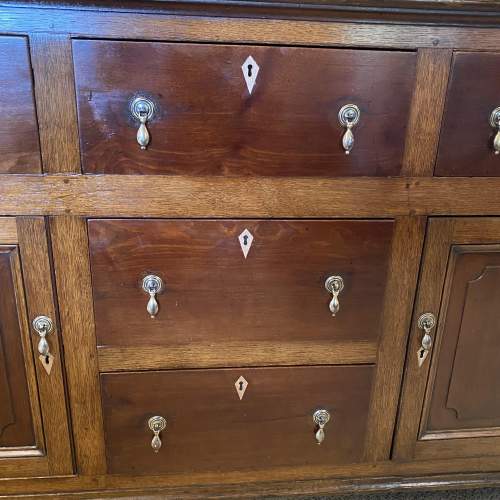 Early 19th Century Oak and Mahogany Country House Dresser image-3