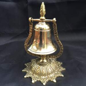 An Ornate Victorian Brass Desk Top Bell
