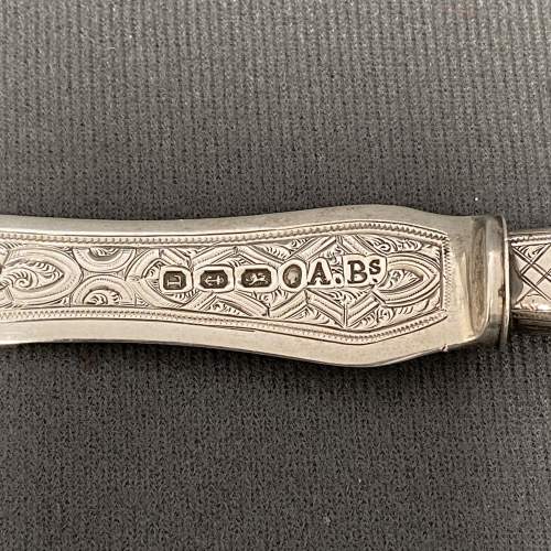 Early 19th Century Mother of Pearl Silver Paper Knife image-3
