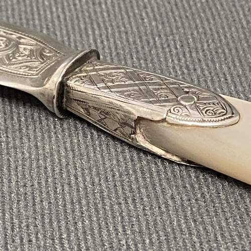 Early 19th Century Mother of Pearl Silver Paper Knife image-4