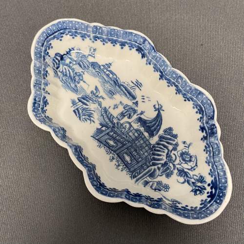 Late 18th Century Caughley Porcelain Spoon Tray image-2