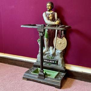 Cast Iron Enamelled William Wallace Stick Stand