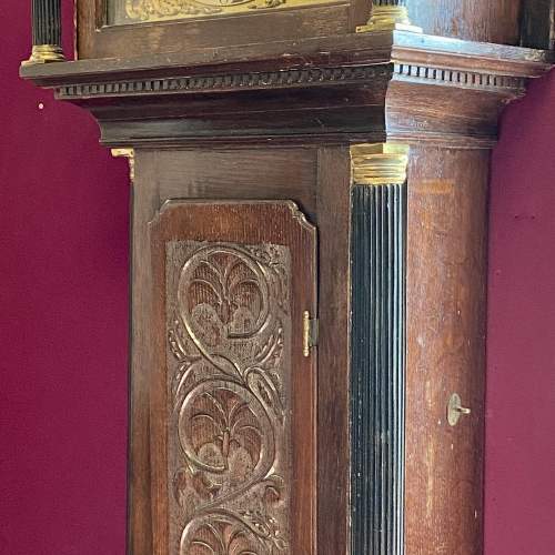 Late 18th Century Oak Cased Longcase Clock image-2