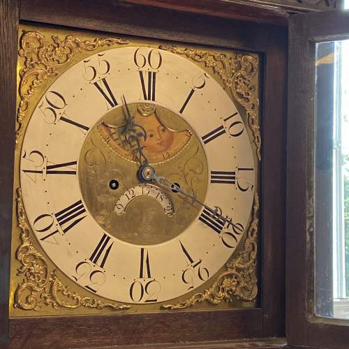 Late 18th Century Oak Cased Longcase Clock image-3