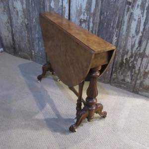 Good Quality Antique Victorian Burr Walnut Sutherland Table