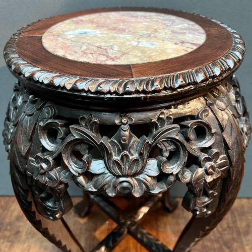 19th Century Chinese Rosewood Jardiniere Stand image-5