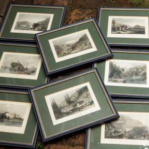 Set of Eight 19th Century Framed Engravings - Scenes of India