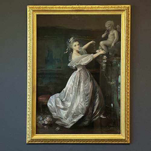 19th Century Pastel Portrait of an Elegant Lady image-1