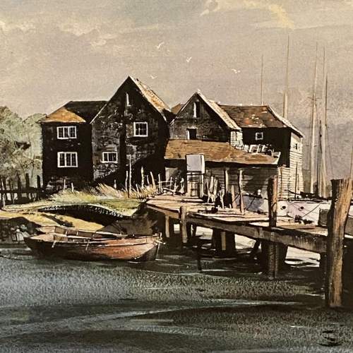 Old Tidal Mill Ardham Print by Roland Hilder image-3