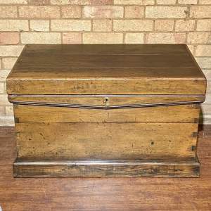 Large Victorian Mahogany and Pine Chest
