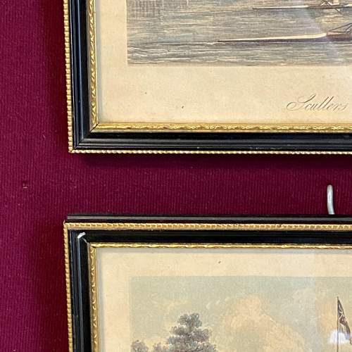 Pair of Early Victorian Hand Coloured Rowing Prints image-4