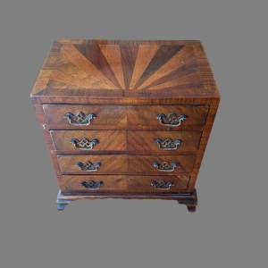 Early 20th Century Walnut Miniature Specimen Chest of Drawers