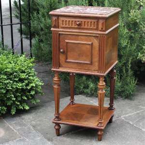 French Marquetry Bedside Cupboard