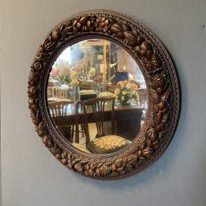 Early 20th Century Black Forest Style Carved Mirror