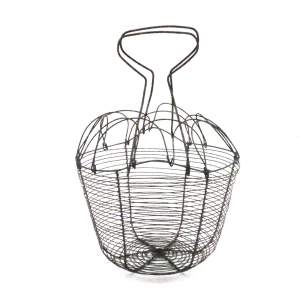 Early 20th Century French Wire Egg Basket