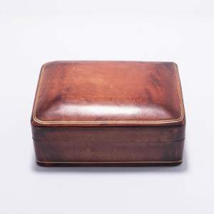 Lovely Vintage Italian Gilt Tooled Leather Box